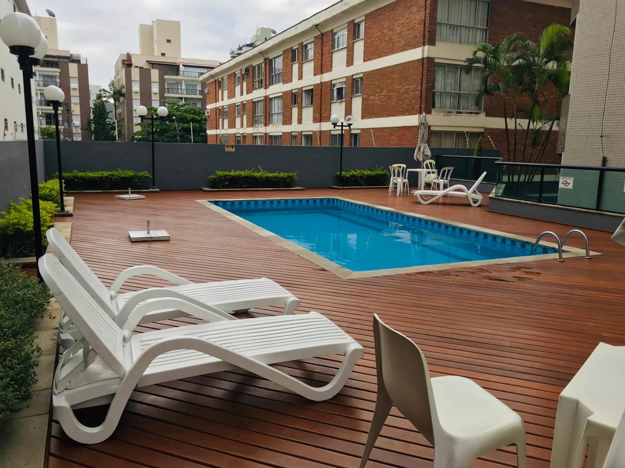 Apto a 2 min a Pé da Praia - Edificio Monte Carmel Guarujá Exterior foto